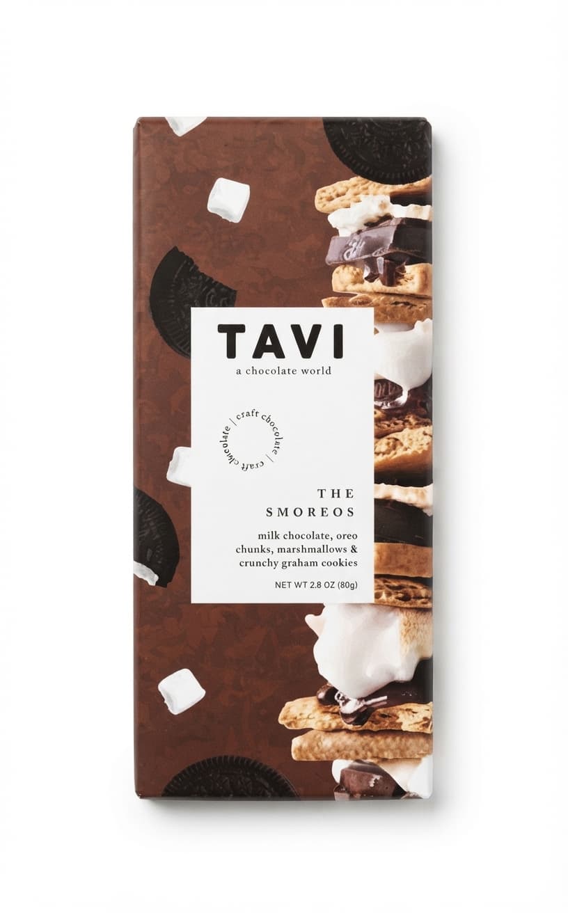 The Smoreos null% milk bar packaging by TAVI