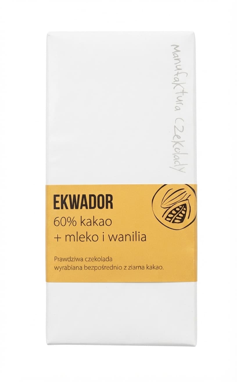 Ekwador 60% 60% dark bar packaging by Manufaktura Czekolady