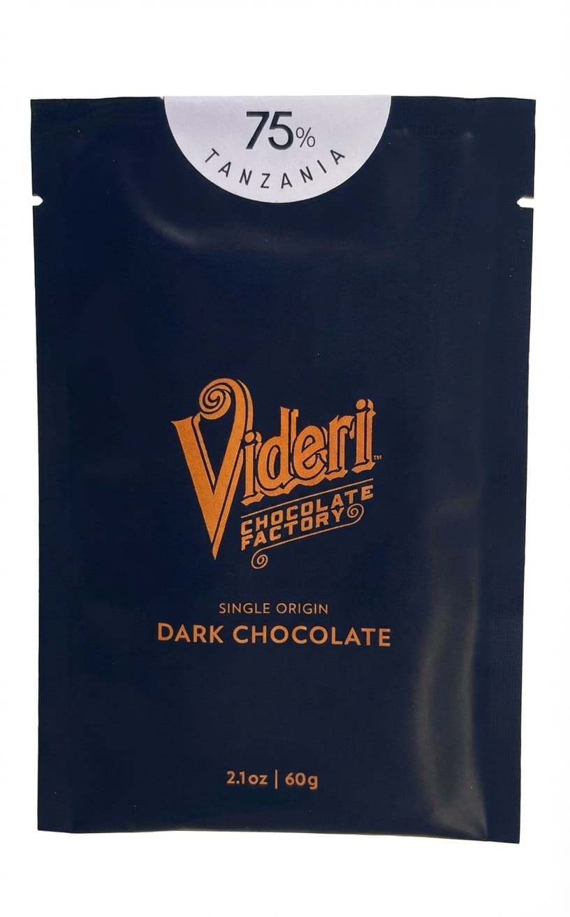 Tanzania 75% 75% dark bar packaging by Videri