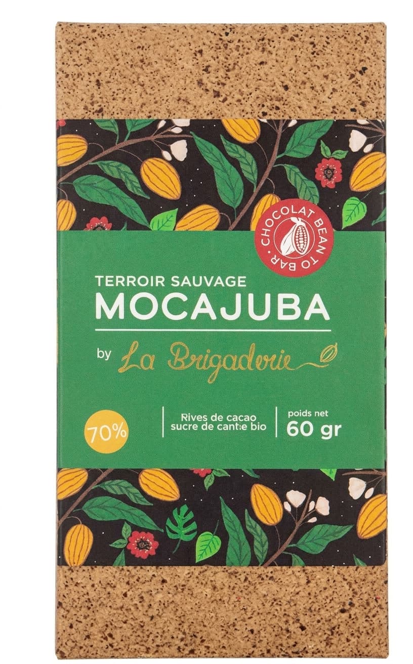 Mocajuba 70% 70% dark bar packaging by La Brigaderie