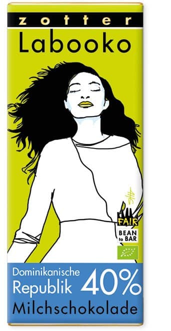 Labooko Dominican Republic 40% 40% milk bar packaging by Zotter