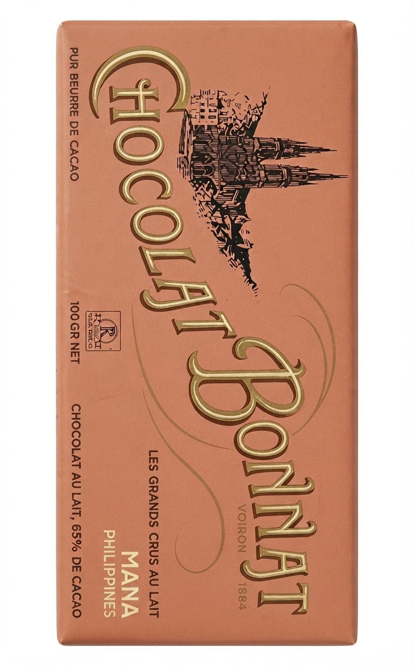 Mana 65% 65% milk bar packaging by Bonnat