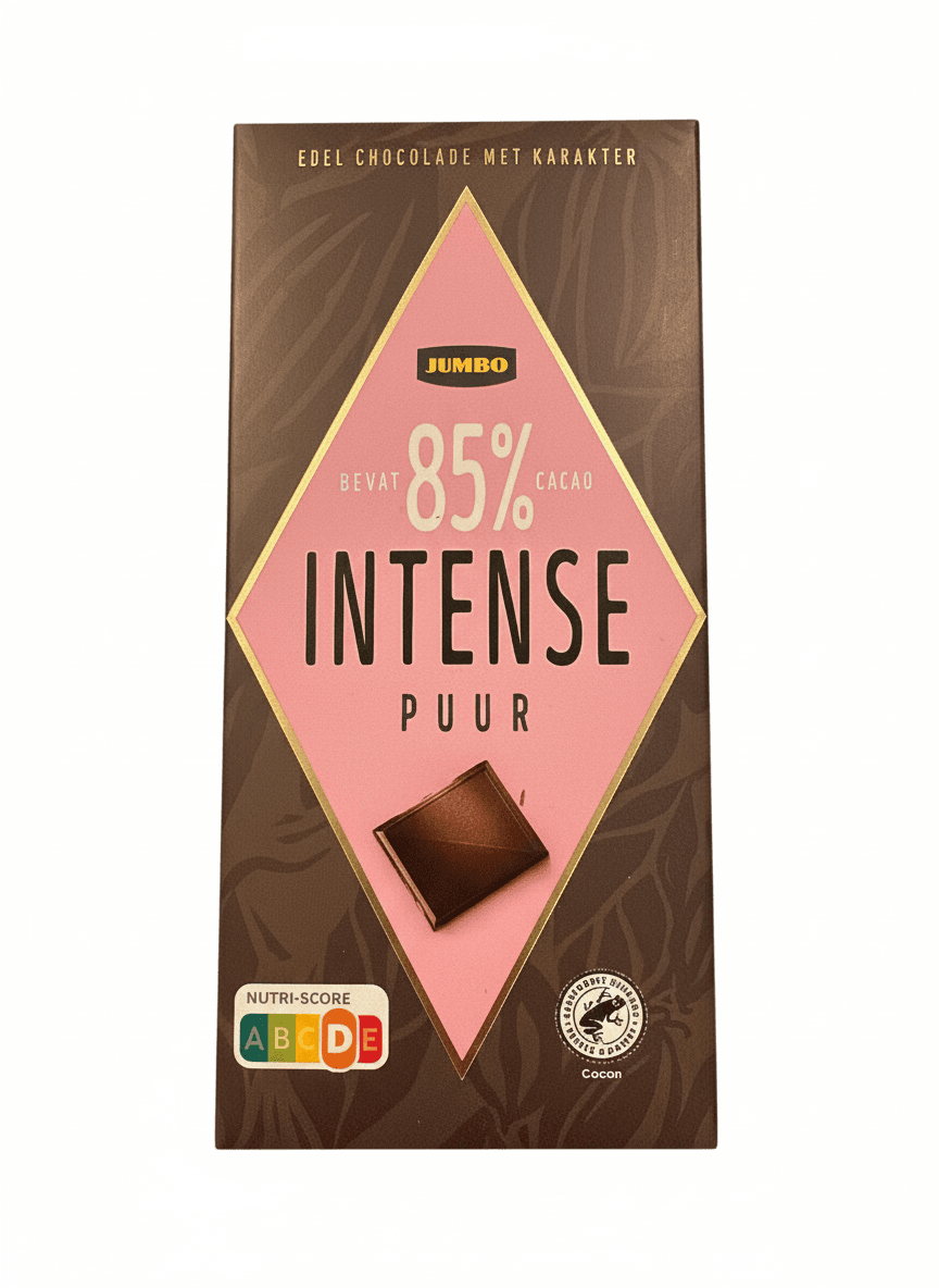 Intense Puur 85% dark bar packaging by undefined