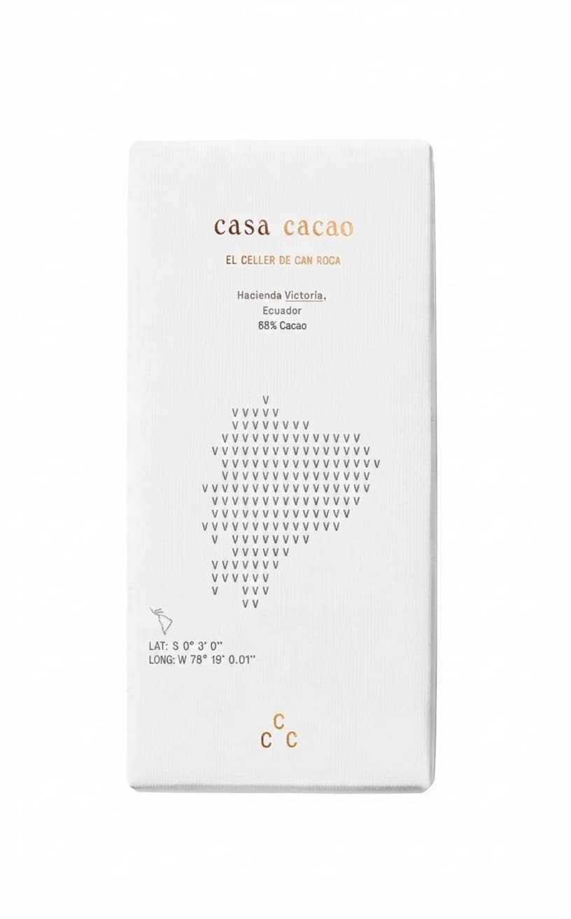 Hacienda Victoria 68% 68% dark bar packaging by Casa Cacao