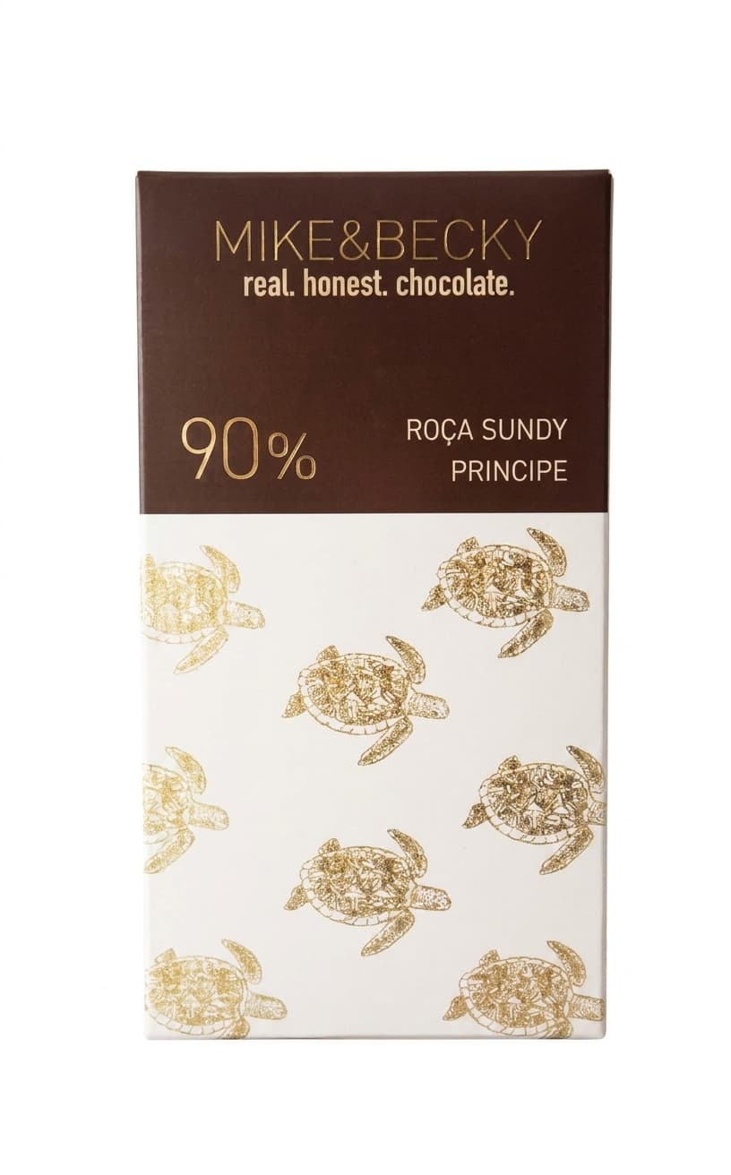 Roça Sundy 90% 90% dark bar packaging by MIKE&BECKY