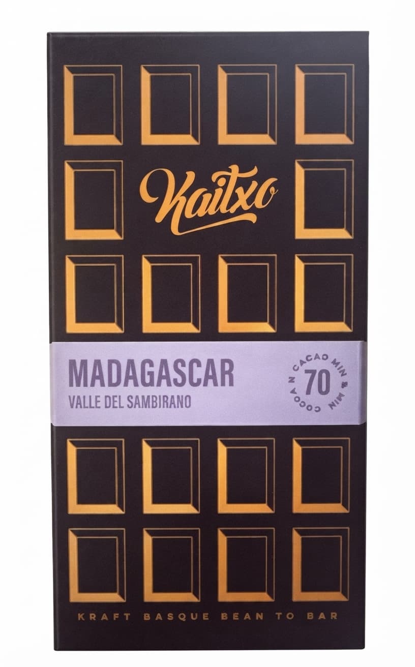 Madagascar 70% 70% dark bar packaging by Kaitxo
