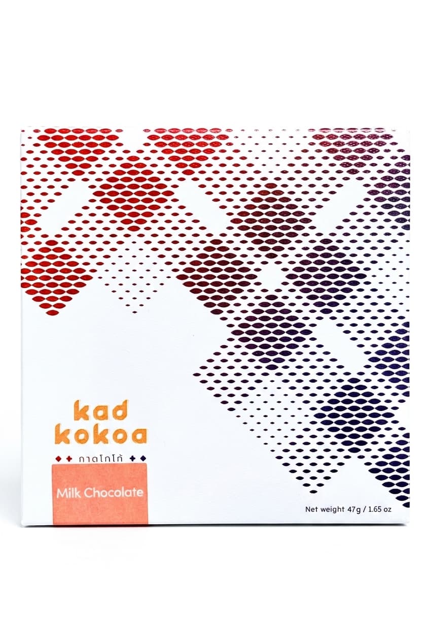 Milk 40% 40% milk bar packaging by Kad Kokoa