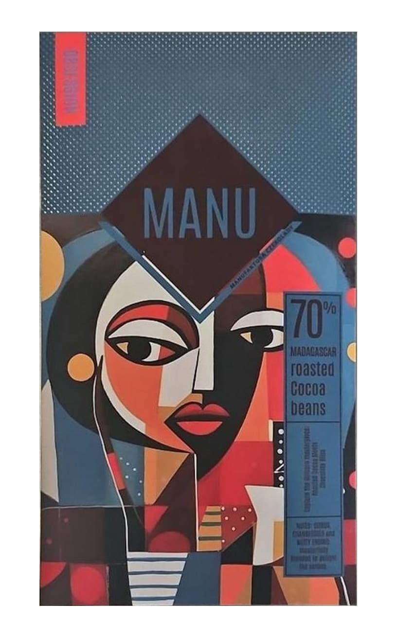 Madagascar 70% 70% dark bar packaging by Manufaktura Czekolady