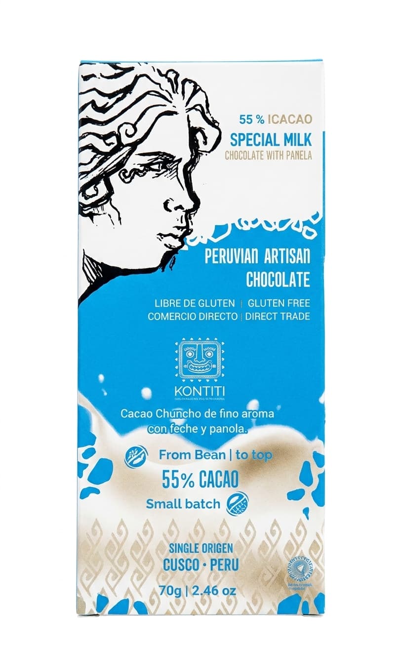 Special Milk 55% 55% milk bar packaging by Kontiti