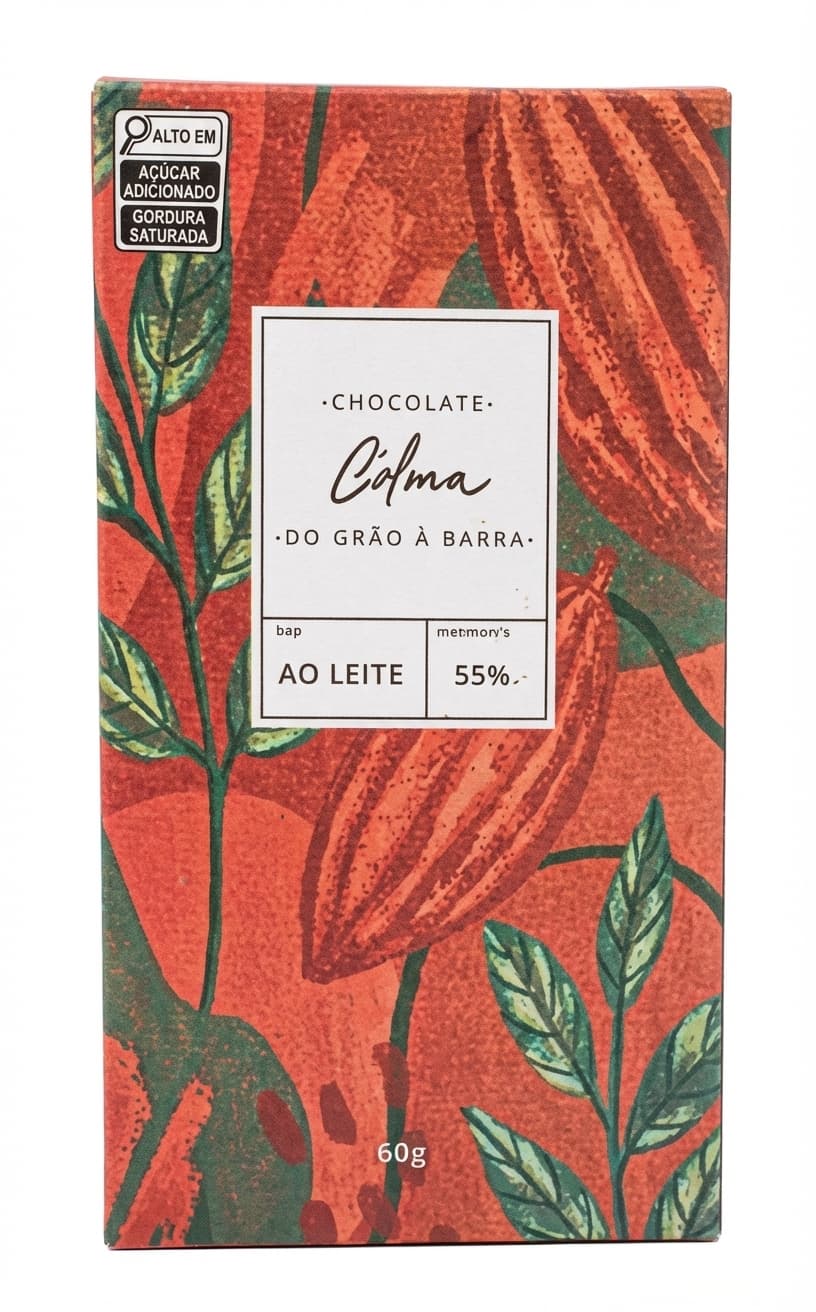 Clma 55% milk bar packaging by C'alma