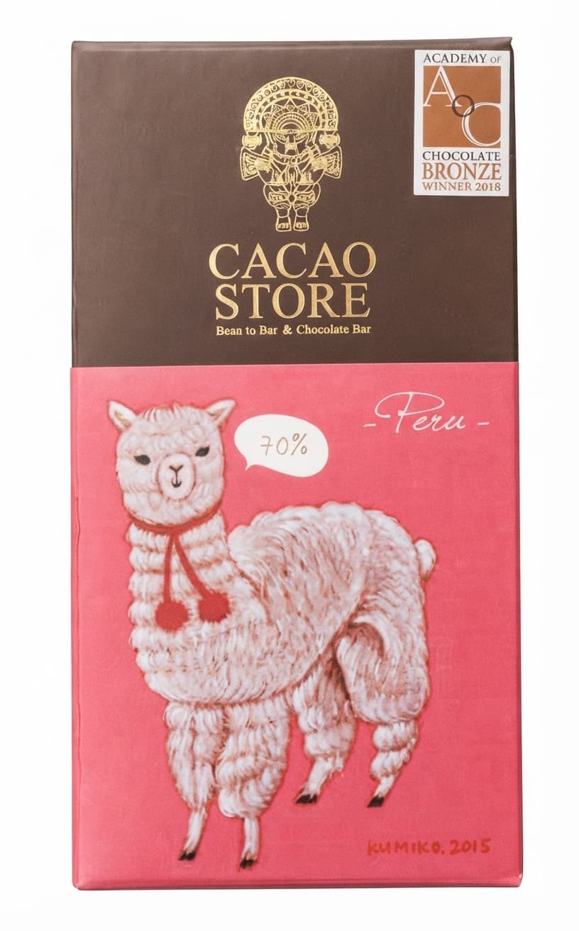 Peru Piura 70% 70% dark bar packaging by Musée du Chocolat Théobroma