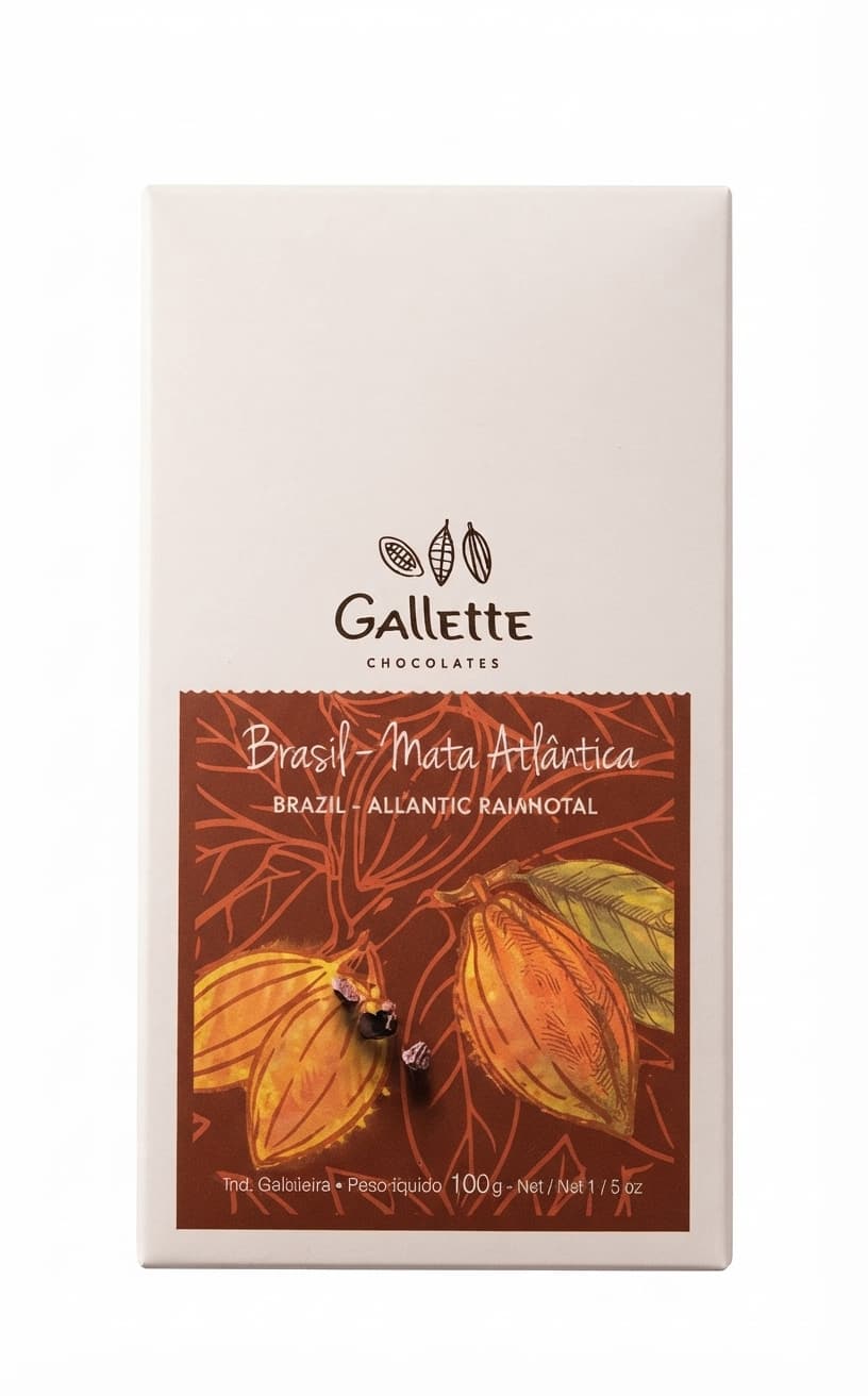 Burnt Caramel & Nibs 40% by Gallette Chocolates, Brazil 40%