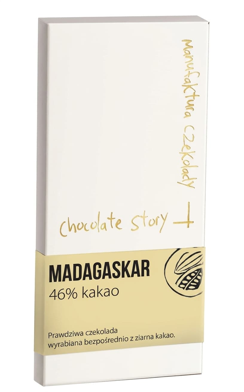 Madagaskar 46% 46% milk bar packaging by Manufaktura Czekolady