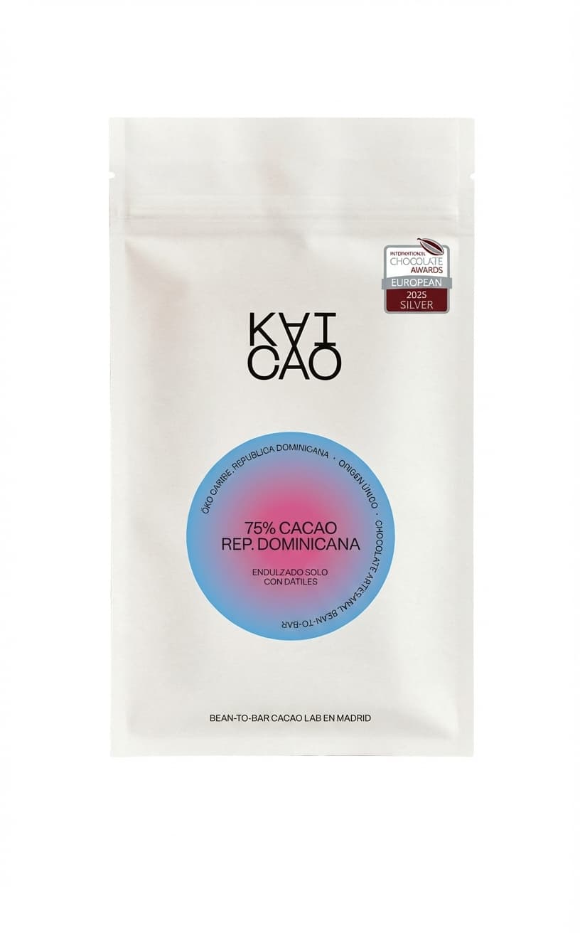 75% Rep. Dominicana 75% dark bar packaging by KAICAO