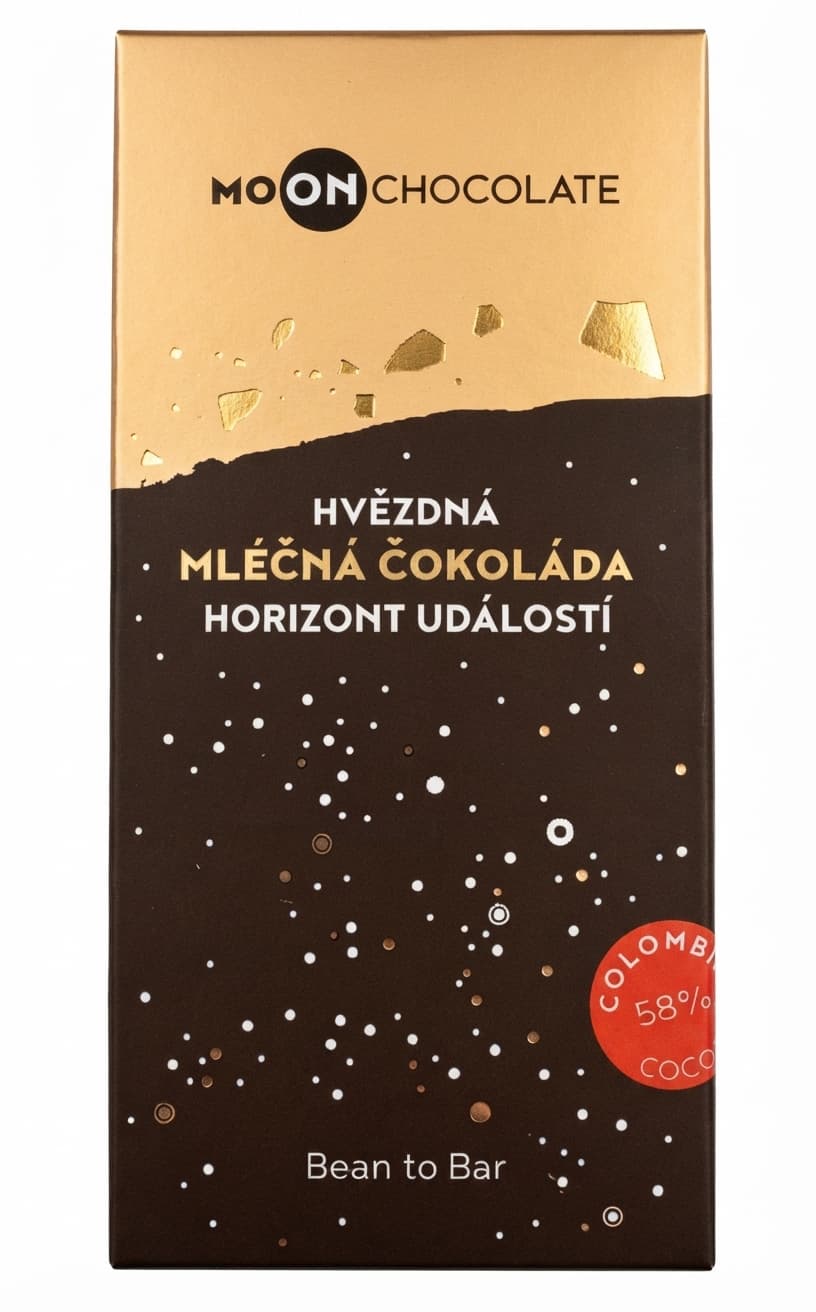 Horizont událostí 58% 58% milk bar packaging by Moon Chocolate