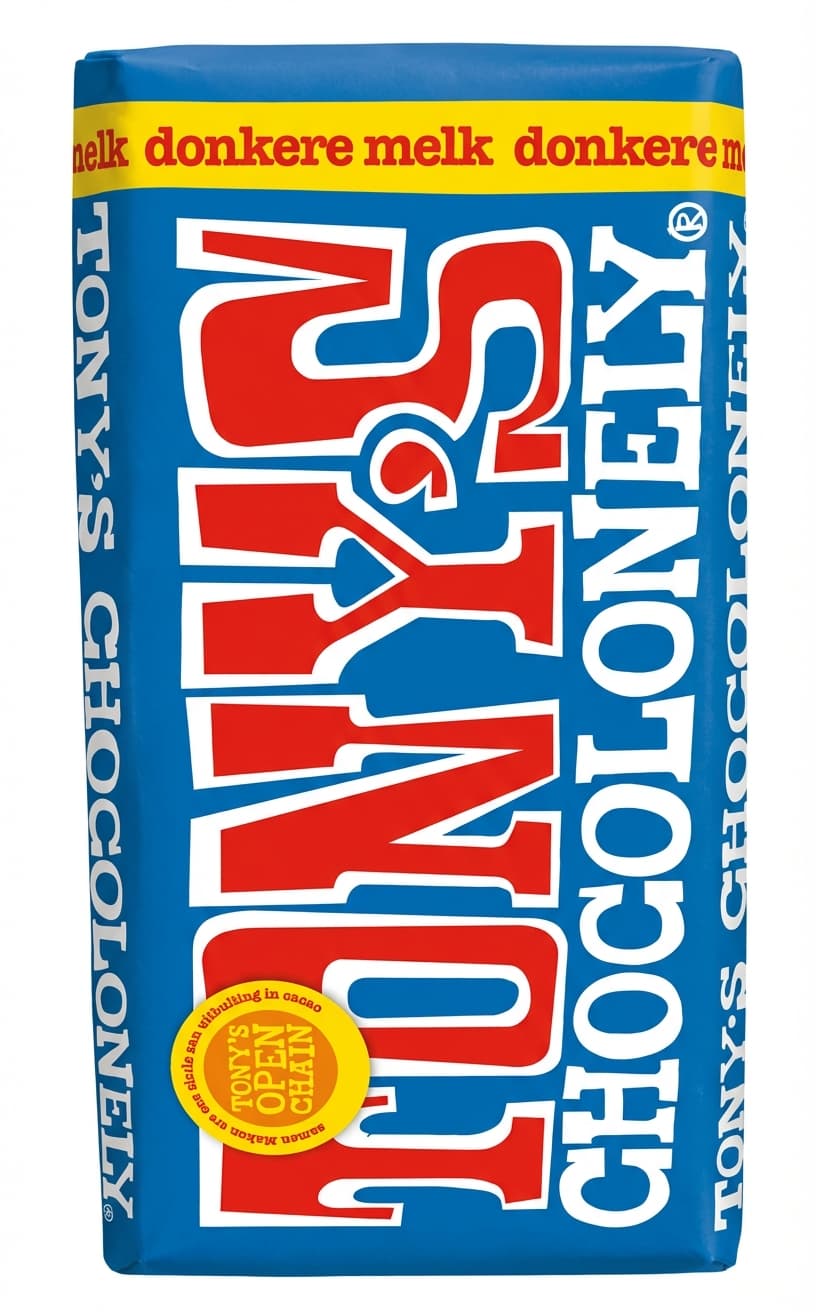 Dark Milk 42% 42% milk bar packaging by Tony's Chocolonely