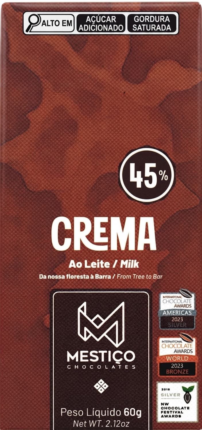 Leite Crema 45% 45% milk bar packaging by Mestiço