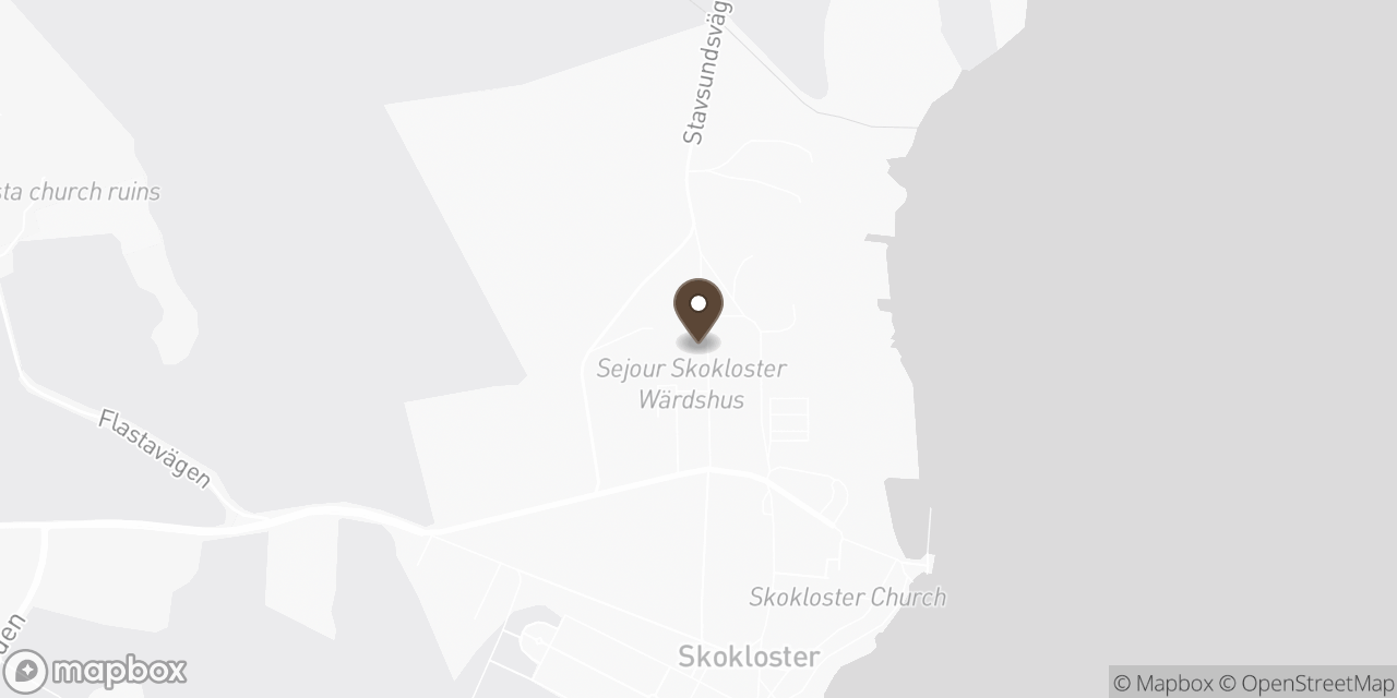 Map of Skokloster Choklad location