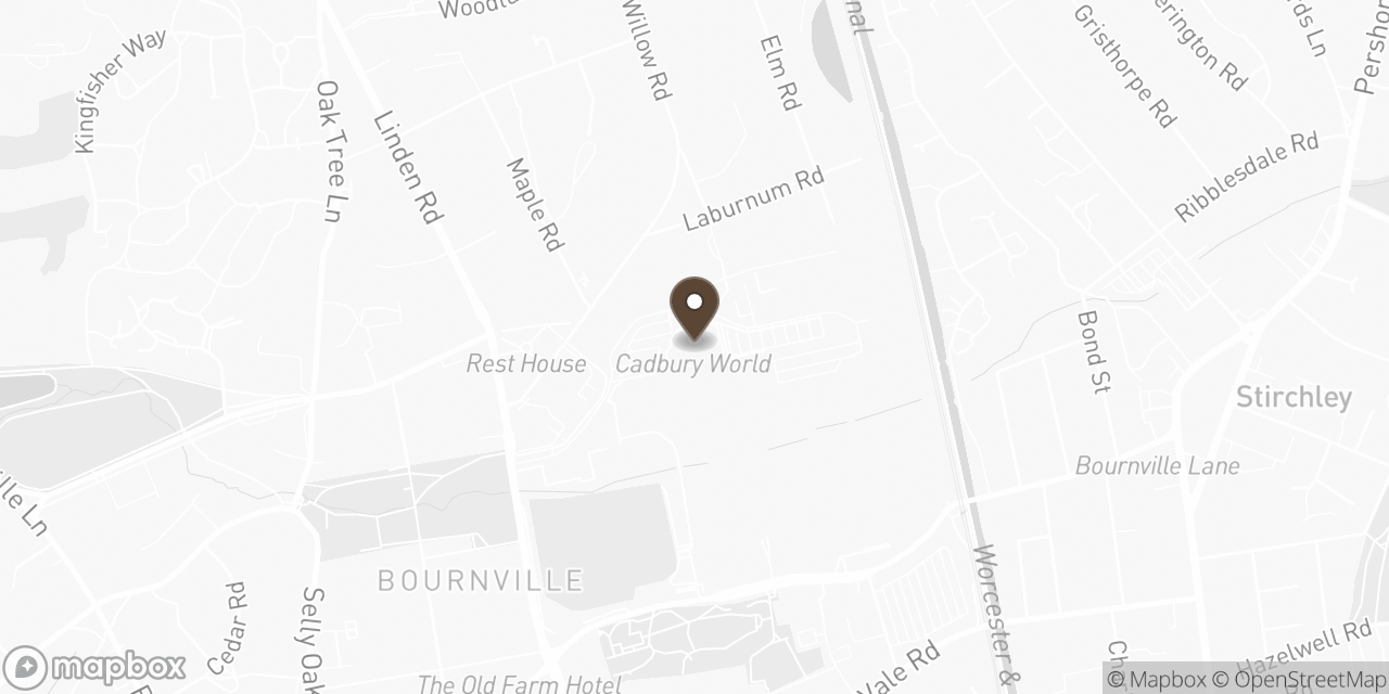 Map of Cadbury location