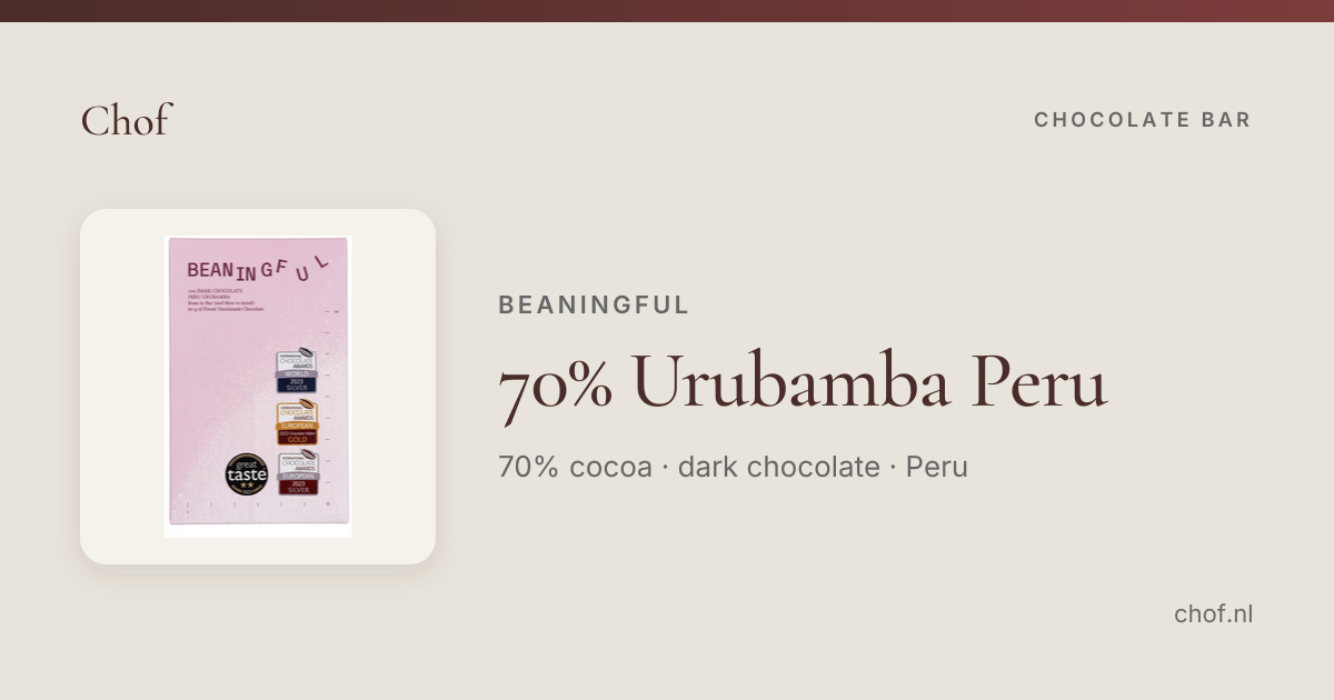 70% Urubamba Peru, Beaningful | Chof